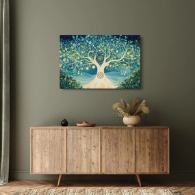 Kép – Mágikus fa spirálokkal (90x60 cm)