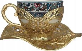 Török eszpresszó csésze török kávé mintával, csészealjjal 70ml