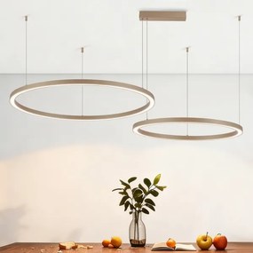 Brilagi - LED dimmelhető kábeles csillár PORTOFINO LED/98W/230V bézs + távirányító