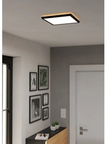Eglo 901466-LED RGBW Dimmelhető fürdőszobai lámpa ROVITO-Z 13,4W/230V 29x29cm IP44 fekete