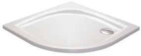 Zuhanytálca negyedkörös Ravak 80x80 cm öntött márvány fehér XA234401010