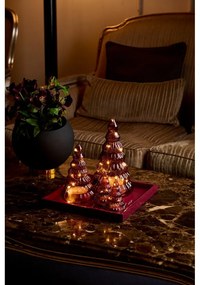 Borvörös elemmel működő fénydekoráció készlet 2 db-os ø 6,5 cm Lucy – Sirius