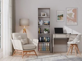 Faenza R50 polcos szekrény, könyvtartó, 50x182x30 cm, agyag színű