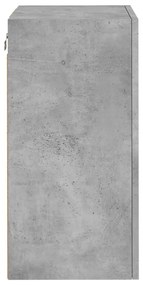 betonszürke szerelt fa fali TV-szekrény 40,5 x 30 x 60 cm