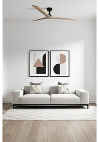 FARO 34282 -Mennyezeti ventilátor KLIM L fenyő/fekete átm. 150 cm+ távirányítás