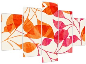 Kép - Narancssárga levelek (150x105 cm)