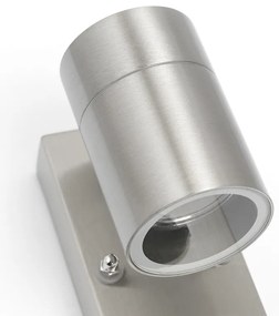 Kültéri fali lámpa acél IP44 mozgásérzékelővel - Solo