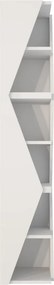 Arrow könyvespolc, fehér, 31,8 cm