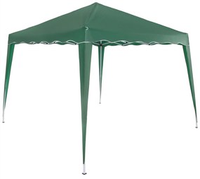 Capri party-sátor / rögzített pavilon 3 x 3 m zöld UV védelem 50+