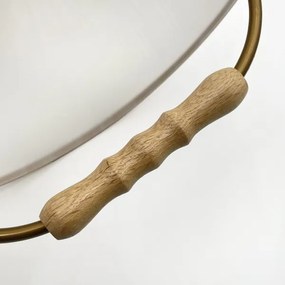 Állítható magasságú RAMONA csillár 1xE27/60W/230V barna/fehér/tölgy