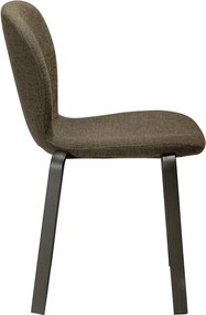 Khaki kárpitozott étkezőszék Heap – DAN-FORM Denmark