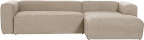 Bézs sarokkanapé (jobb oldali) Blok – Kave Home