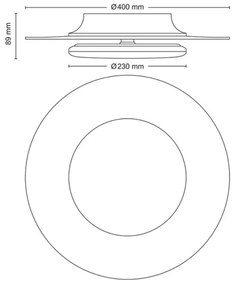 Philips- LED Dimmelhető mennyezeti lámpa GARNET SCENE SWITCH LED/30W/230V 2700K