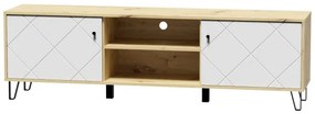 TV asztal/szekrény Bonny BL02 (artisan tölgy + matt fehér). 1048376