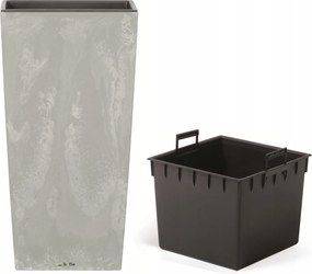 Virágtartó betét magas 26,5x26,5x50 cm beton