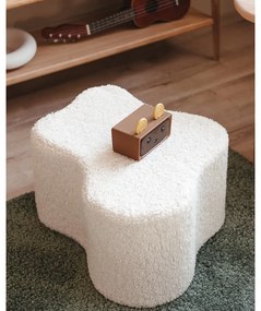 Krémszínű buklé gyerek puff Cloud – Wigiwama