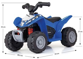 Elektromos négykerekű Milly Mally Honda ATV kék