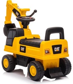 Push autó kotrógép CAT 2xAA sárga/fekete