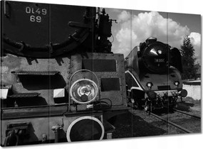 Festmények 100x70 Vonatok Ol49-69 és 18-201