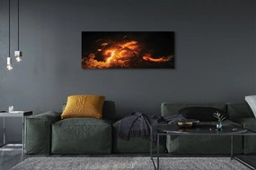 Canvas képek tűz sárkány 125x50 cm