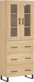 vidaXL sonoma tölgy szerelt fa magasszekrény 69,5 x 34 x 180 cm