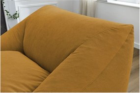 Sárga kordbársony babzsákfotel Lilibet – Bobochic Paris