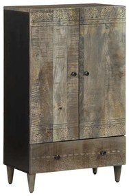 tömör mangófa magasszekrény 60x33x110 cm