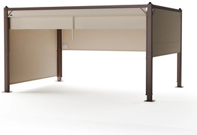 Blumfeldt Pantheon Cortina pavilon 3x4 m, időjárásálló, alumínium, porfestett, redőnyök