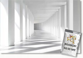 Fotótapéta Flizelina Illúzió Mélység Alagút Folyosó Oszlop 3D 200x140 ragasztó