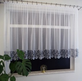 Mg Függöny Enzo fehér gipiura Hamutartó 1 egyenes 300x120 szalag