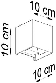 LED Kültéri fali lámpa LUCA LED/6W/230V IP54