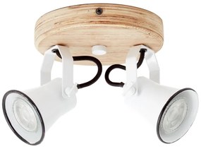 Brilliant - SEED spotlámpa, 2× GU10 / 5 W / 230 V, fehér/bézs