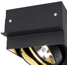 Okos süllyesztett spotlámpa fekete keret nélküli 2-lámpás 2 Wifi GU10 111mm-es - Oneon