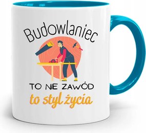 Kék Bögre Építőnek Ez Nem Szakma, Ez Stílus, fényképes nyomtatással