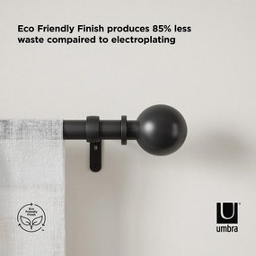 Acél bővíthető függönykarnis 183 - 366 cm Bolas – Umbra