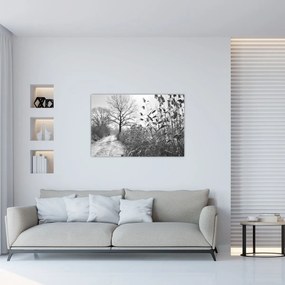 Kép - Mezők télen (90x60 cm)