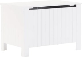 vidaXL RANA fehér tömör fenyőfa tárolóláda fedéllel 80 x 49 x 54 cm