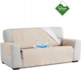 Vízálló ágytakaró kétszemélyes kanapéhoz teflon védő kapa bézs 110 cm