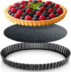 Gránit forma tepsi kivehető sütőaljjal 28 cm-es tortaformához
