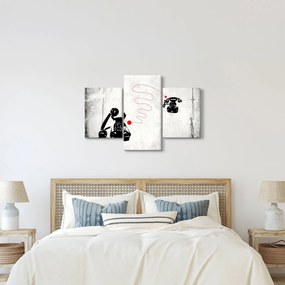 Kép - Telefon rajza Banksy stílusában (90x60 cm)