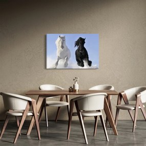 Kép - Lovak télen (90x60 cm)