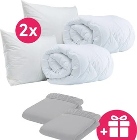 2x paplan és párna + AJÁNDÉK frottír lepedő HOMA