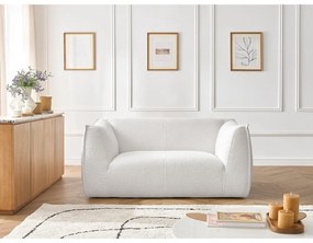 Fehér buklé kanapé 170 cm Giorgia – Bobochic Paris