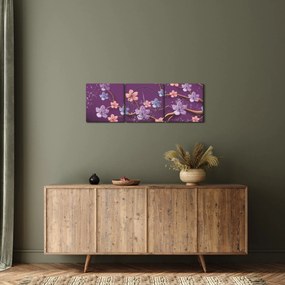 Kép - Tavaszi alkonyat (órával) (90x30 cm)