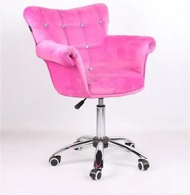 HR804CK Rózsaszín modern velúr szék
