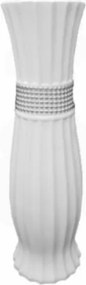 Livello Kerámia Flakon Váza 61 cm Fehér elegáns design ajándék