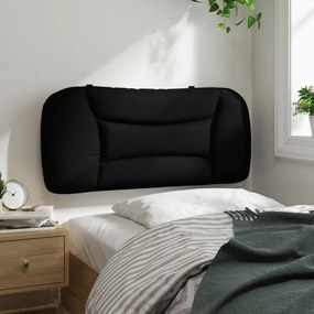 fekete szövet fejtámla párna 90 cm