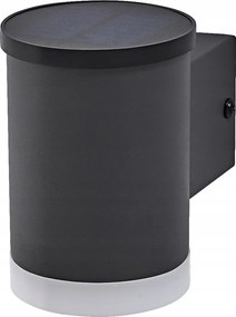 Napelemes fali lámpa Kültéri Led 0.5W 50lm 3000K Szürke IP44 Endura