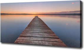 Vászonkép Fa móló 100x70 cm