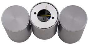 Design beépíthető spotlámpa, antracit GU10 50 mm, 2 db dönthető - Michael